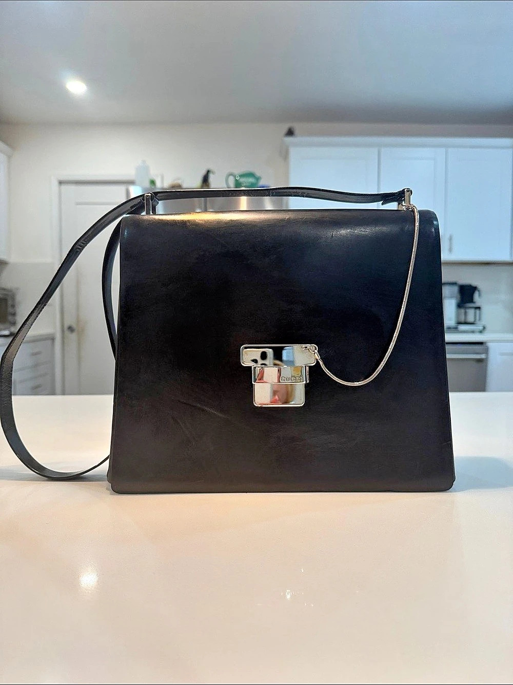 Gucci Black Shoulder 💼 vintage late 90s 🖤✨